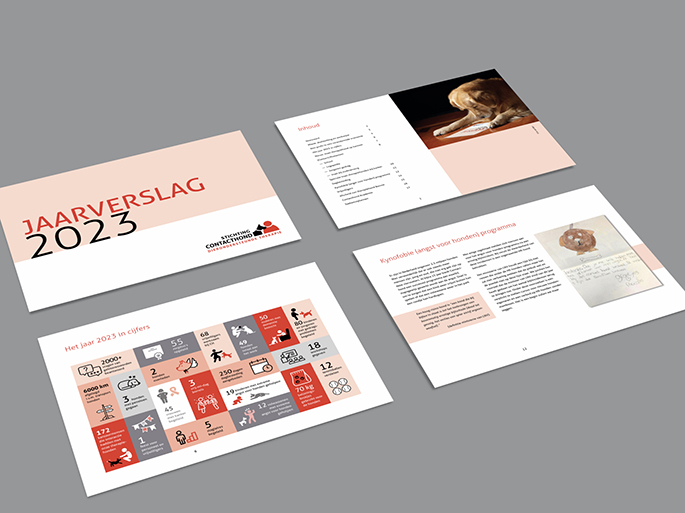 jaarverslag stichting contacthond ontwerp vormgeving design groningen