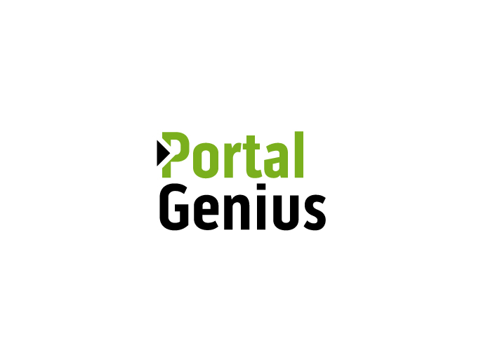 portal genius logo huisstijl identiteit ontwerp design vormgeving